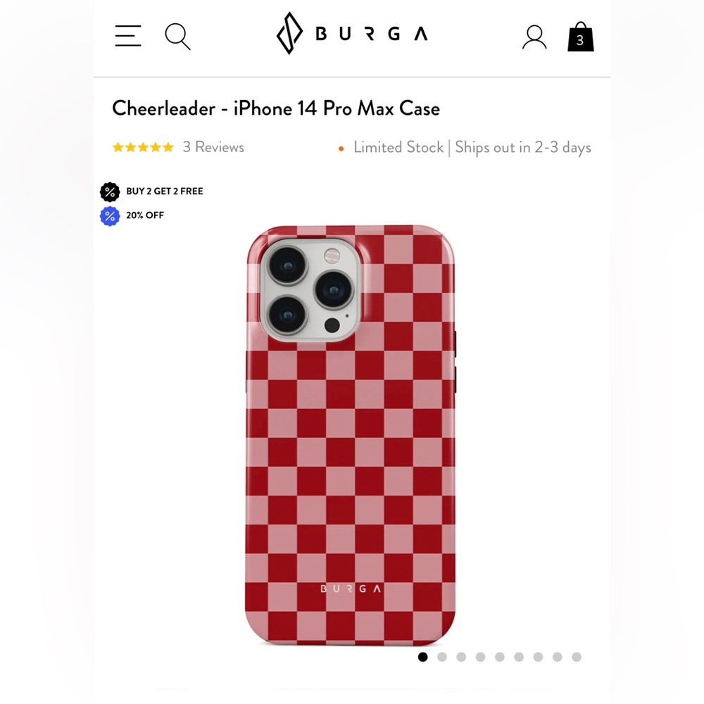 Brand new Burga “Cheerleader”  iPhone 14 Pro Max case